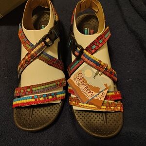 Skechers Multicolor Strappy Sandals